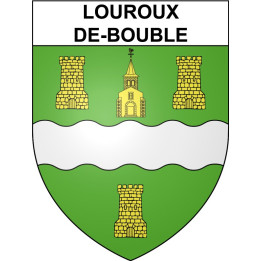 Louroux-de-Bouble 03 ville sticker blason écusson autocollant adhésif