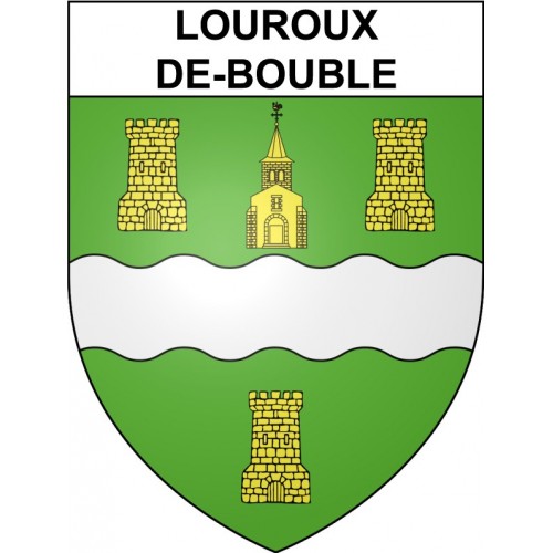 Stickers coat of arms Louroux-de-Bouble adhesive sticker