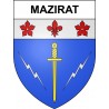 Stickers coat of arms Mazirat adhesive sticker