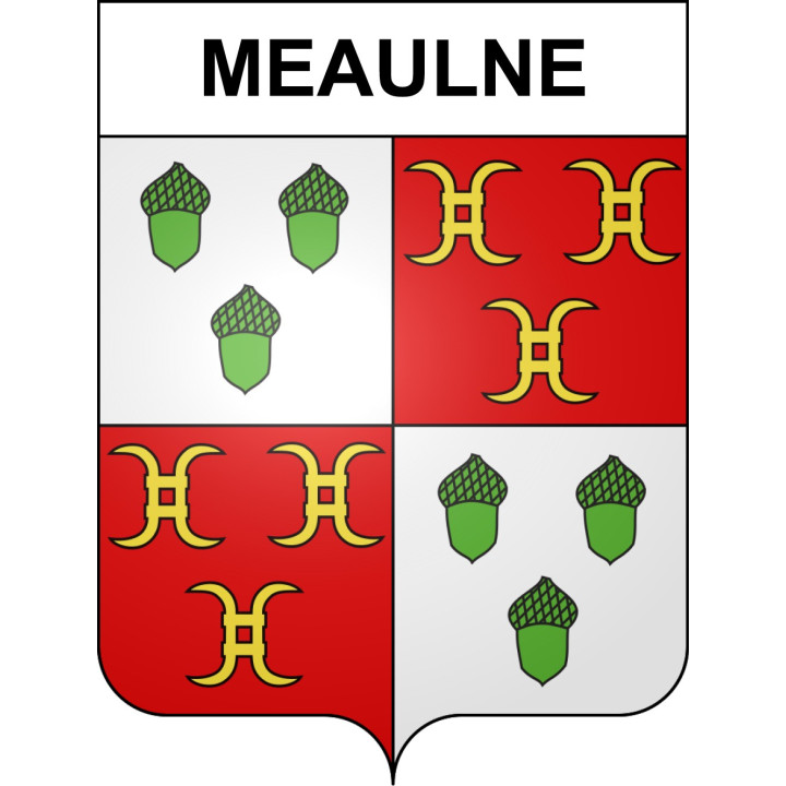 Stickers coat of arms Meaulne adhesive sticker