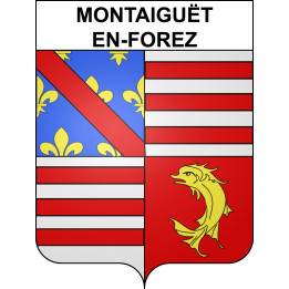 Stickers coat of arms Montaiguët-en-Forez adhesive sticker