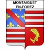 Stickers coat of arms Montaiguët-en-Forez adhesive sticker