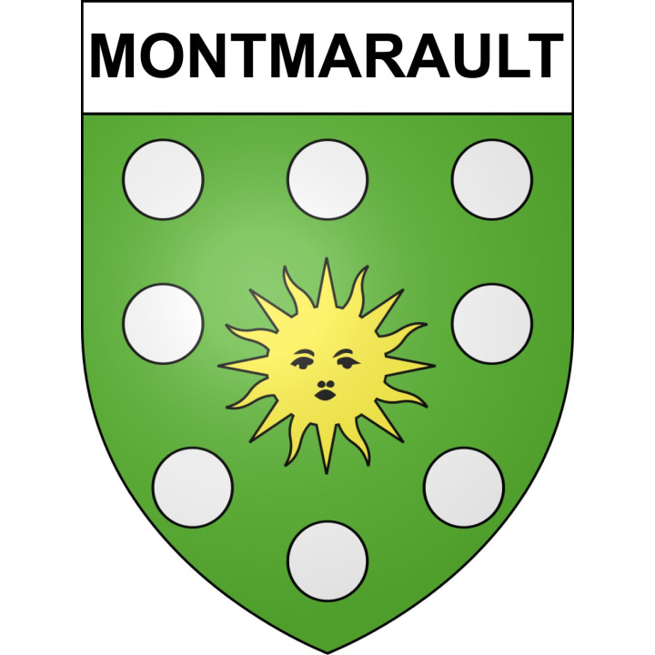 Montmarault 03 ville sticker blason écusson autocollant adhésif