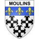 Stickers coat of arms Moulins adhesive sticker