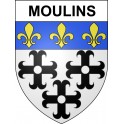 Moulins Sticker wappen, gelsenkirchen, augsburg, klebender aufkleber