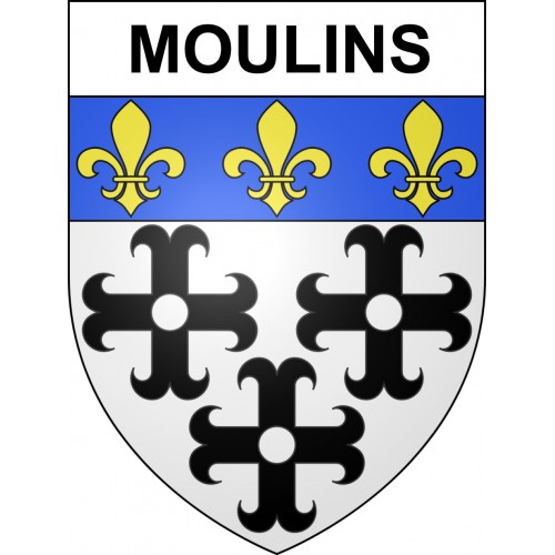 Stickers coat of arms Moulins adhesive sticker