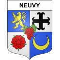 Neuvy Sticker wappen, gelsenkirchen, augsburg, klebender aufkleber