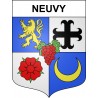 Pegatinas escudo de armas de Neuvy adhesivo de la etiqueta engomada