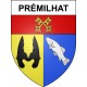 Stickers coat of arms Prémilhat adhesive sticker