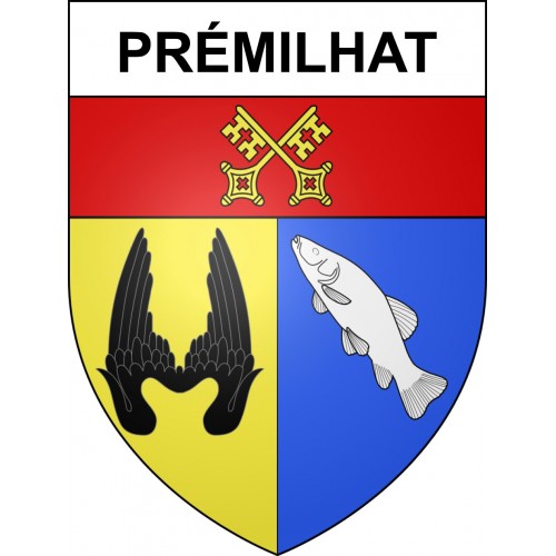 Stickers coat of arms Prémilhat adhesive sticker