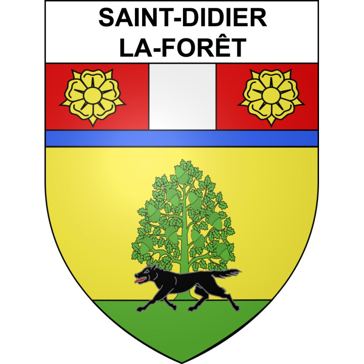 Stickers coat of arms Saint-Didier-la-Forêt adhesive sticker