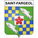 Saint-Fargeol Sticker wappen, gelsenkirchen, augsburg, klebender aufkleber
