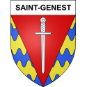 Stickers coat of arms Saint-Genest adhesive sticker