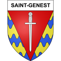 Saint-Genest Sticker wappen, gelsenkirchen, augsburg, klebender aufkleber