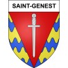 Pegatinas escudo de armas de Saint-Genest adhesivo de la etiqueta engomada
