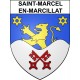 Saint-Marcel-en-Marcillat 03 ville sticker blason écusson autocollant adhésif