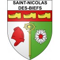 Saint-Nicolas-des-Biefs 03 ville sticker blason écusson autocollant adhésif