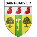 Saint-Sauvier 03 ville sticker blason écusson autocollant adhésif