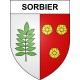 Pegatinas escudo de armas de Sorbier adhesivo de la etiqueta engomada