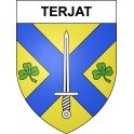 Terjat Sticker wappen, gelsenkirchen, augsburg, klebender aufkleber