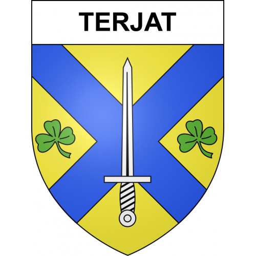 Terjat Sticker wappen, gelsenkirchen, augsburg, klebender aufkleber