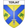 Terjat Sticker wappen, gelsenkirchen, augsburg, klebender aufkleber