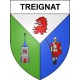 Treignat 03 ville sticker blason écusson autocollant adhésif