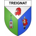 Treignat 03 ville sticker blason écusson autocollant adhésif
