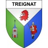 Treignat 03 ville sticker blason écusson autocollant adhésif