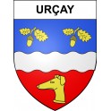 Urçay 03 ville sticker blason écusson autocollant adhésif