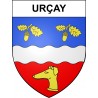 Stickers coat of arms Urçay adhesive sticker