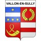 Vallon-en-Sully 03 ville sticker blason écusson autocollant adhésif