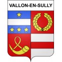 Vallon-en-Sully Sticker wappen, gelsenkirchen, augsburg, klebender aufkleber