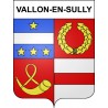 Vallon-en-Sully 03 ville sticker blason écusson autocollant adhésif