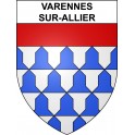 Varennes-sur-Allier 03 ville sticker blason écusson autocollant adhésif
