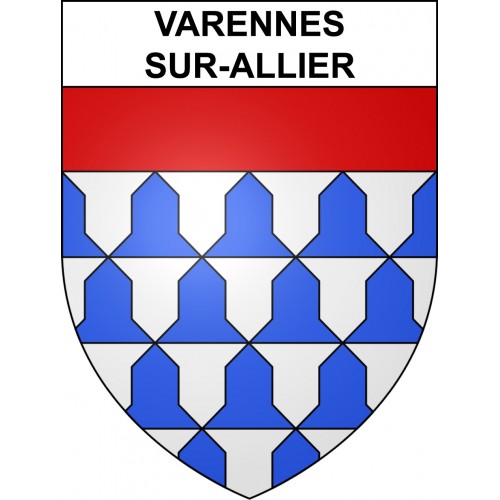 Varennes-sur-Allier Sticker wappen, gelsenkirchen, augsburg, klebender aufkleber