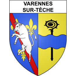 Stickers coat of arms Varennes-sur-Tèche adhesive sticker