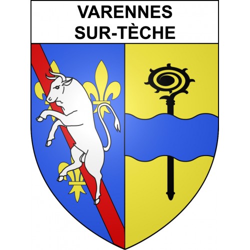 Adesivi stemma Varennes-sur-Tèche adesivo