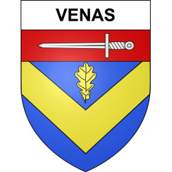 Venas 03 ville sticker blason écusson autocollant adhésif