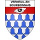 Pegatinas escudo de armas de Verneuil-en-Bourbonnais adhesivo de la etiqueta engomada