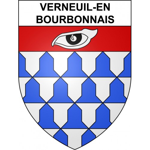 Verneuil-en-Bourbonnais Sticker wappen, gelsenkirchen, augsburg, klebender aufkleber