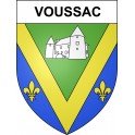 Voussac 03 ville sticker blason écusson autocollant adhésif