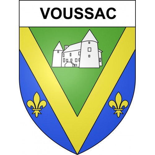 Voussac Sticker wappen, gelsenkirchen, augsburg, klebender aufkleber