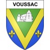 Voussac 03 ville sticker blason écusson autocollant adhésif