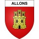 Stickers coat of arms Allons adhesive sticker