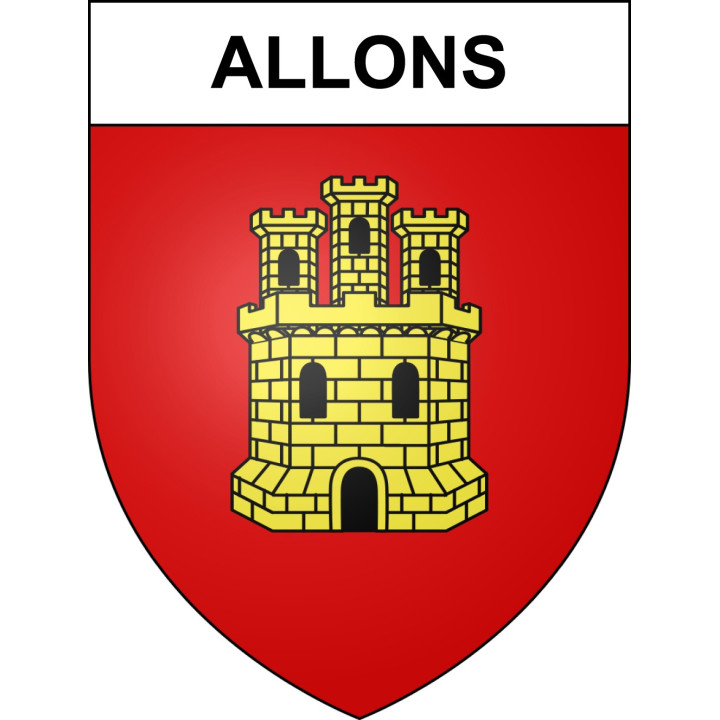 Allons 04 ville sticker blason écusson autocollant adhésif