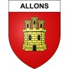 Allons Sticker wappen, gelsenkirchen, augsburg, klebender aufkleber