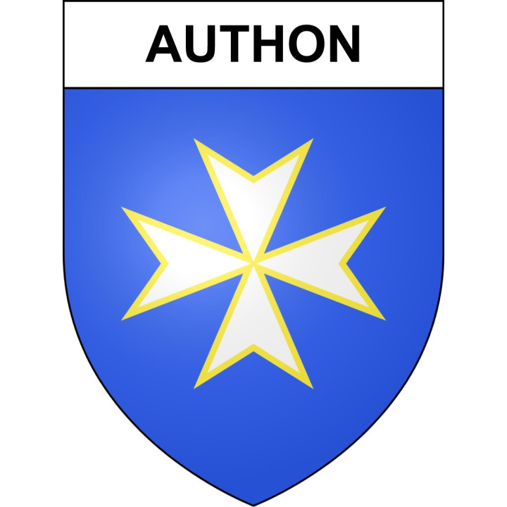 Stickers coat of arms Authon adhesive sticker
