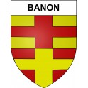 Banon 04 ville sticker blason écusson autocollant adhésif