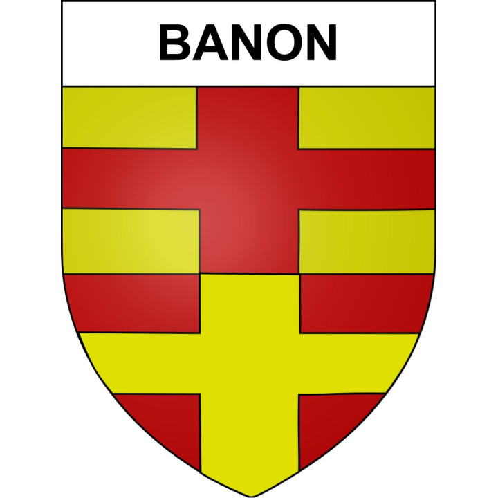Stickers coat of arms Banon adhesive sticker